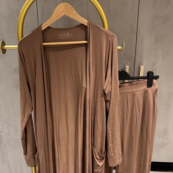 !it jeans Brown Women's Intimate Robe Set - Picture 2 of 6